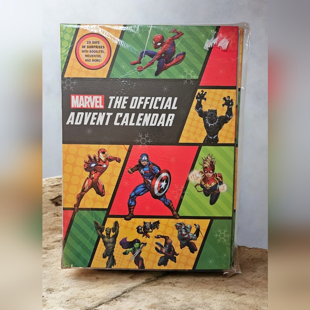 Marvel Superhero Advent Calendar with Red and Green